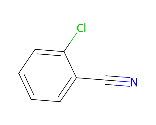 2-Chlorobenzonitrile structure